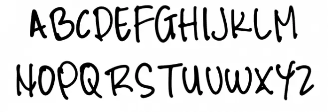 Quickbrown Font Litere mari