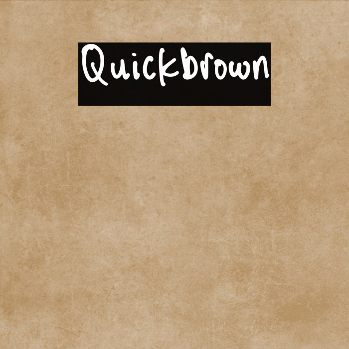 Quickbrown Example 1