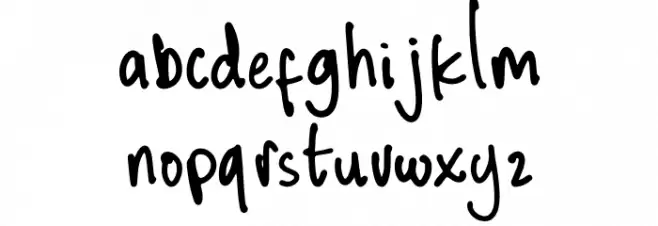 Quickbrown Font Litere mici