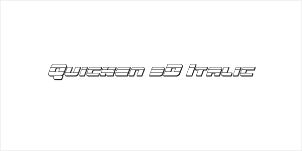 Quicken 3D Italic Logo