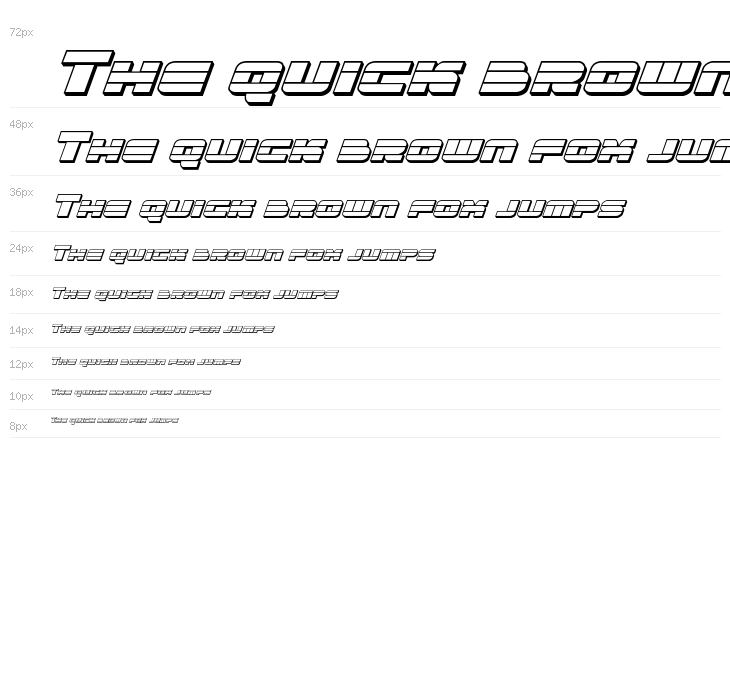 Quicken 3D Italic Waterfall