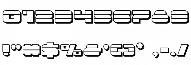 Quicken 3D Regular Font OTHER CHARS
