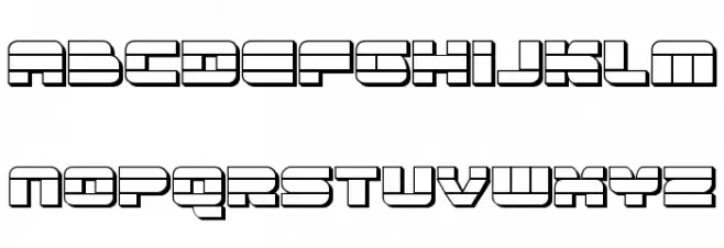 Quicken 3D Regular Font Litere mari