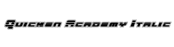 Quicken Academy Italic  font caratteri gratis