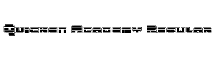 Quicken Academy Regular  Скачать бесплатные шрифты
