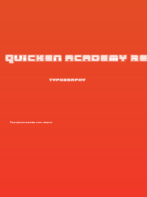Quicken Academy Regular Poster