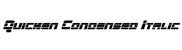Quicken Condensed Italic  नि: शुल्क फ़ॉन्ट्स डाउनलोड