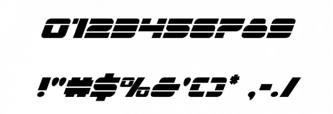 Quicken Condensed Italic Font OTHER CHARS