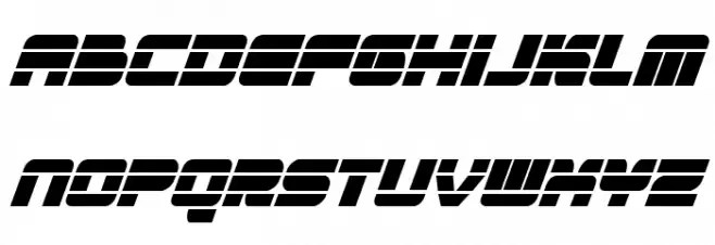 Quicken Condensed Italic 字体 大写