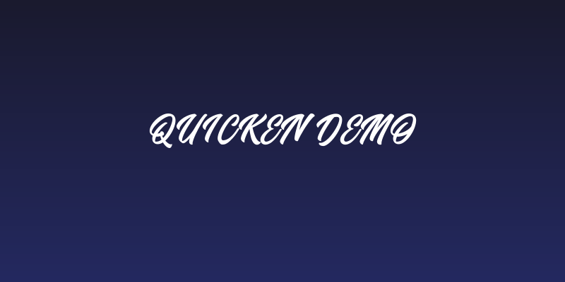 Quicken Demo Social Header