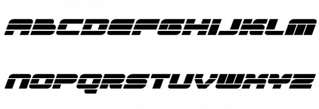 Quicken Expanded Italic Schriftart Groß