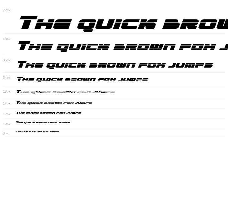 Quicken Expanded Italic Waterfall