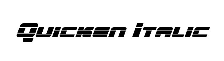 Quicken Italic  免费字体下载