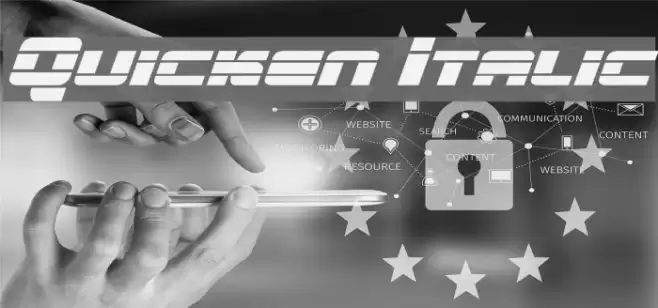 Quicken Italic Font examples