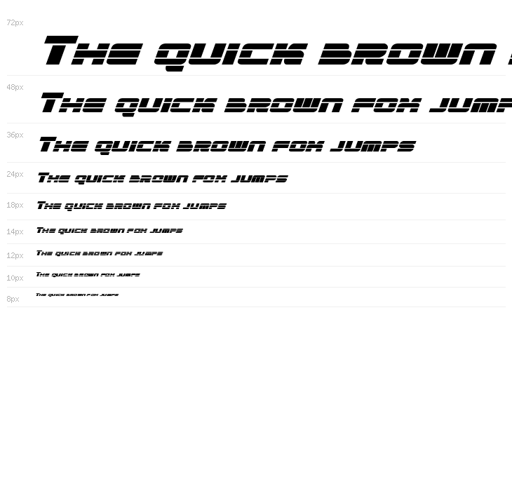 Quicken Italic Waterfall