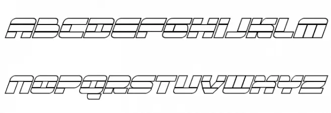 Quicken Outline Italic 字体 大写