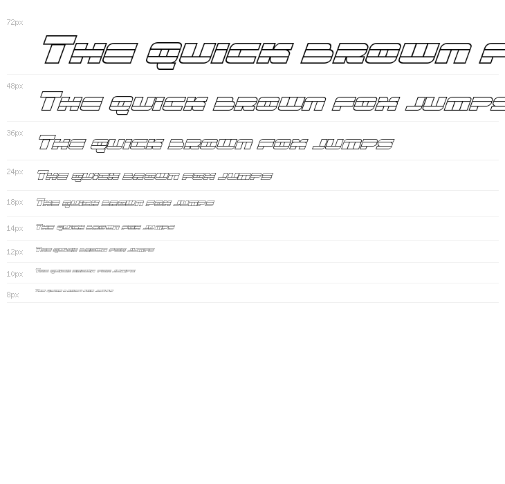 Quicken Outline Italic Waterfall