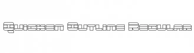 Quicken Outline Regular  Free Fonts Download