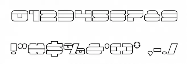 Quicken Outline Regular Font OTHER CHARS