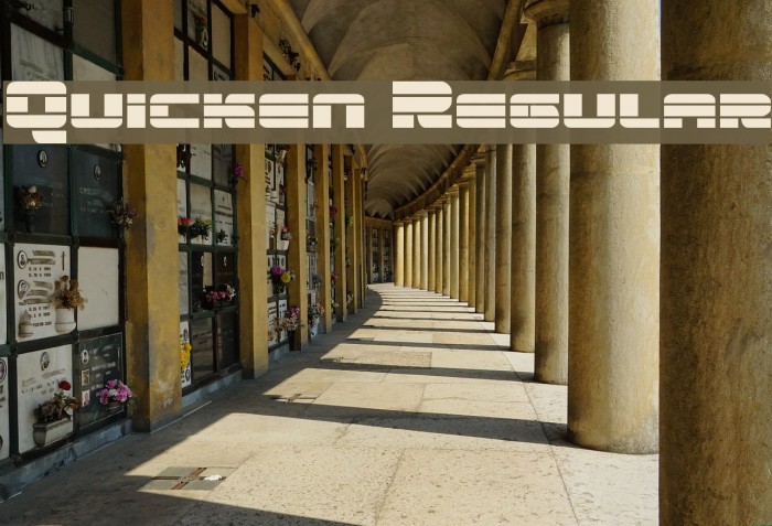 Quicken Regular Font examples
