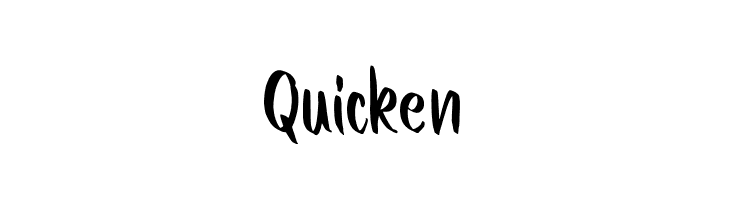 Quicken  Frei Schriftart Herunterladen