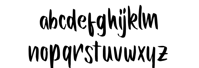 Quicken Font LOWERCASE