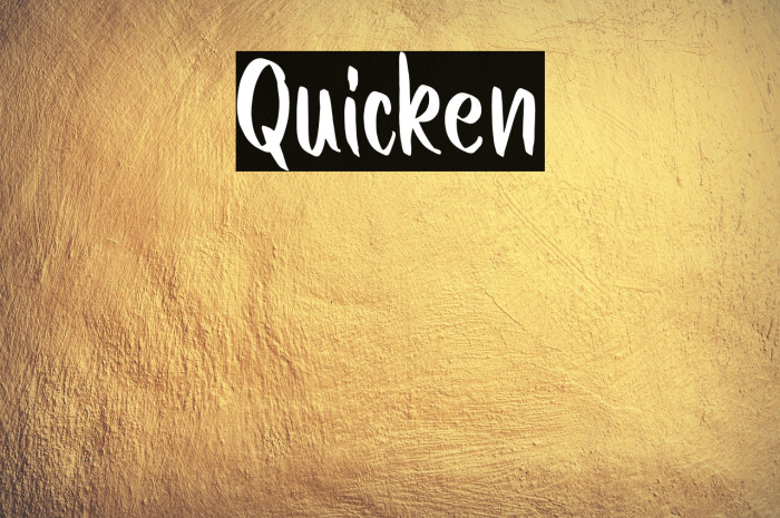 Quicken Example 1