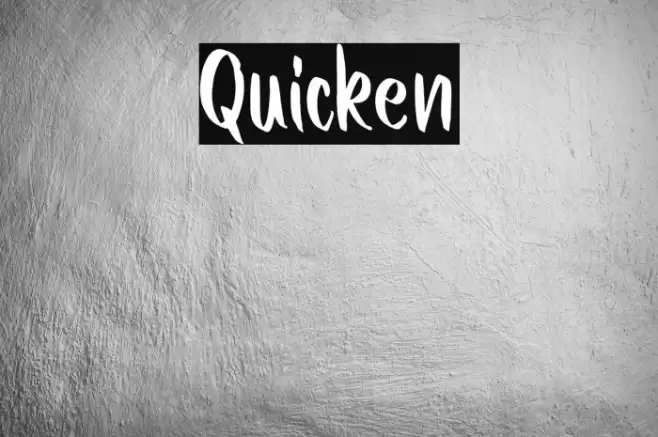 Quicken Font examples
