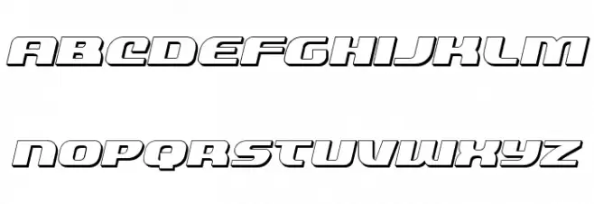 Quickening 3D Italic 字体 小写