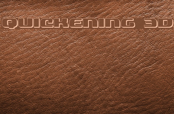 Quickening 3D Example 2