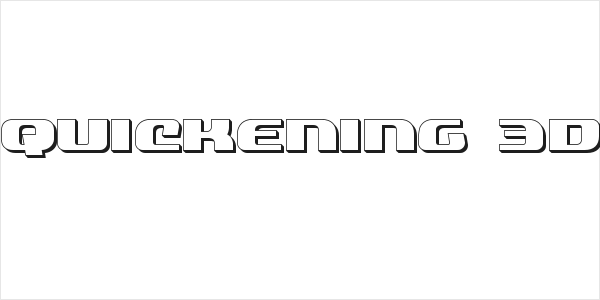 Quickening 3D Logo
