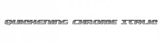 Quickening Chrome Italic  Frei Schriftart Herunterladen