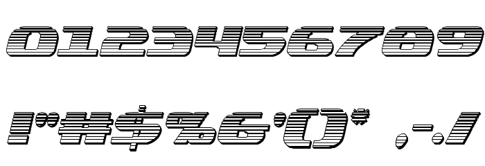 Quickening Chrome Italic Font OTHER CHARS