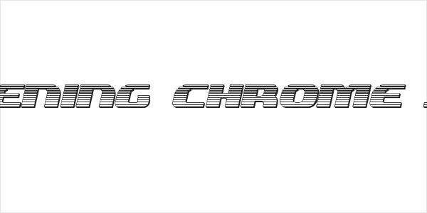 Quickening Chrome Italic Logo