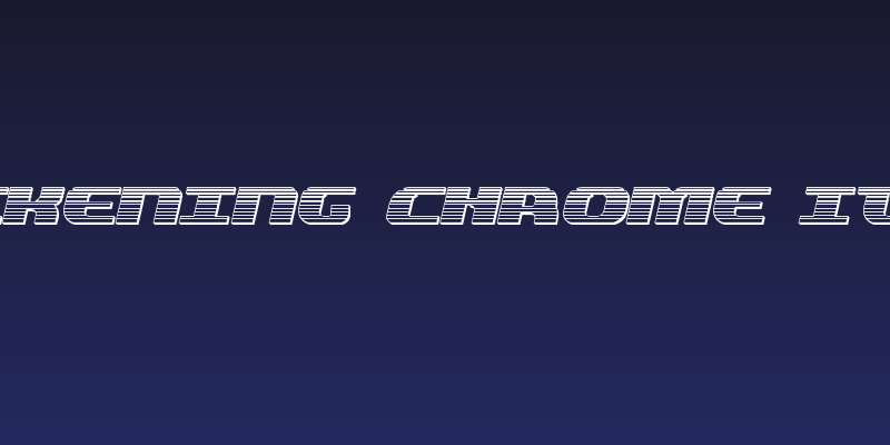 Quickening Chrome Italic Social Header