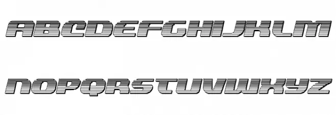 Quickening Chrome Italic 字体 小写