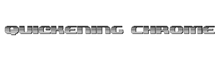 Quickening Chrome फ़ॉन्ट