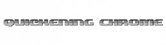 Quickening Chrome  免费字体下载
