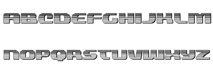 Quickening Chrome Font LOWERCASE