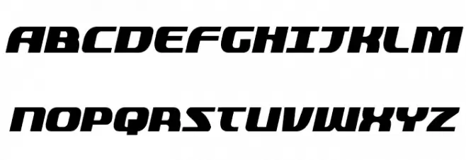 Quickening Condensed Italic 字体 大写