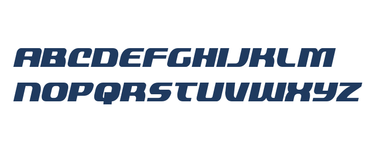 Quickening Condensed Italic Lowercase