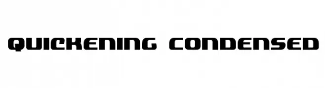 Quickening Condensed  Fuentes Gratis Descargar