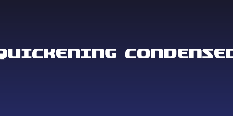 Quickening Condensed Social Header
