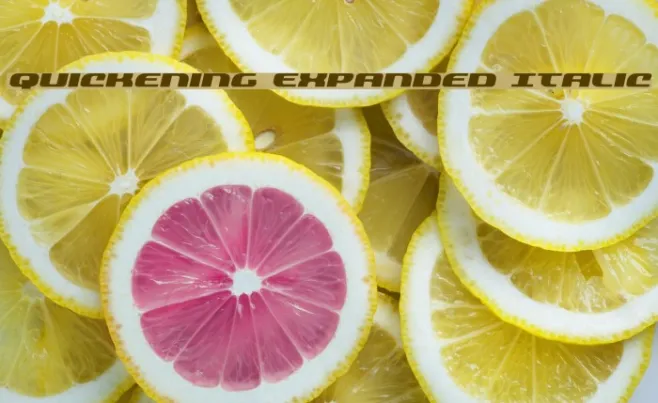Quickening Expanded Italic Example 2
