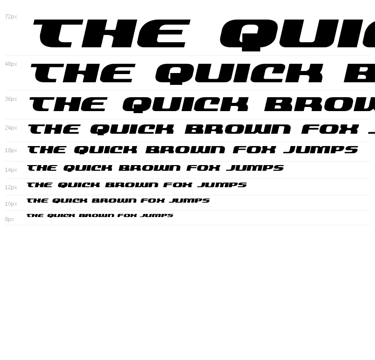 Quickening Expanded Italic Waterfall