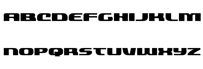 Quickening Expanded Font LOWERCASE