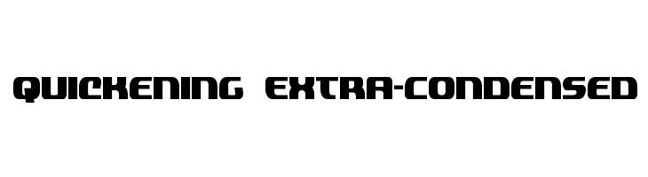 Quickening Extra-Condensed  Скачать бесплатные шрифты
