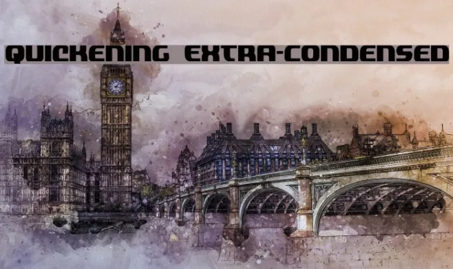 Quickening Extra-Condensed Example 1