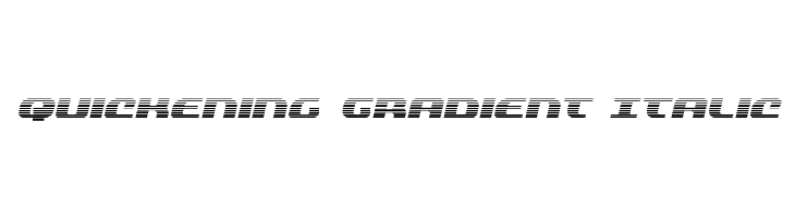 Quickening Gradient Italic  Descarca Fonturi Gratis