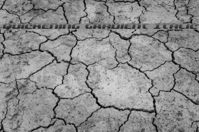 Quickening Gradient Italic Font examples